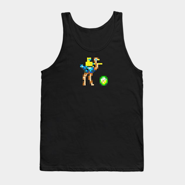 Joust - Mounted Hero and Egg (distressed) Tank Top by kruk
